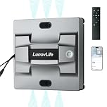 Robot Laveur de Vitre 5600Pa, Nettoyeur Vitre Automatique 6 Buses Pulvérisation, Aspirateur à Vitre Intelligent avec Télécommande & Corde de Sécurité, pour Fenêtres Intérieures et Extérieures
