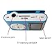 Mp3 Player for Sports, Travelling USB Portable Music Player with Speaker LCD Screen Digital Music Long Standby Time Mp3 Player for Kids Cool Stuff Tech Gadgets Electronics for Men (Blue)
