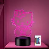 Effets visuels en 3D : Cette veilleuse 3D est une lampe de table de nuit innovante avec une atmosphère artistique et des graphiques en 2D qui produisent des effets visuels en 3D. (Remarque : la surface de la veilleuse est recouverte d'une pellicule protectrice marron, qu'il faut retirer avant de l'utiliser.)