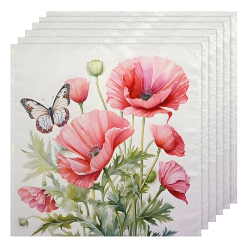 Servilletas de tela multicolor cuadradas pack 6 50.5x50.5 cm miniatura 1