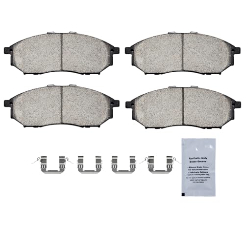 Image of HUSCH D888 Front Ceramic Brake Pads Kit Fit For INFINITI EX35 2008-2012, For Nissan 350Z 2006-2009