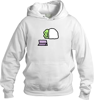 هودي بتصميم ضفدع ابيض 10