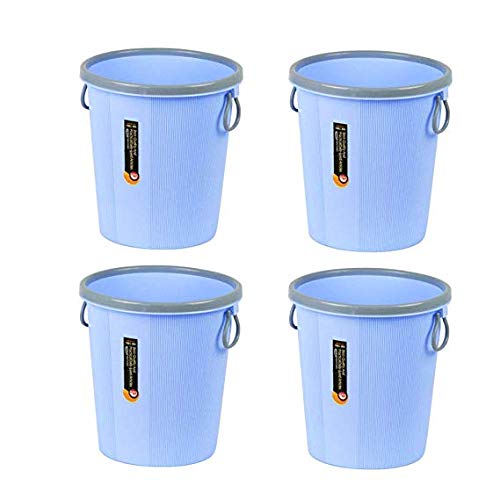 Corbeille à papier poubelle cuisine bureau et chambre lot de 4 pièces