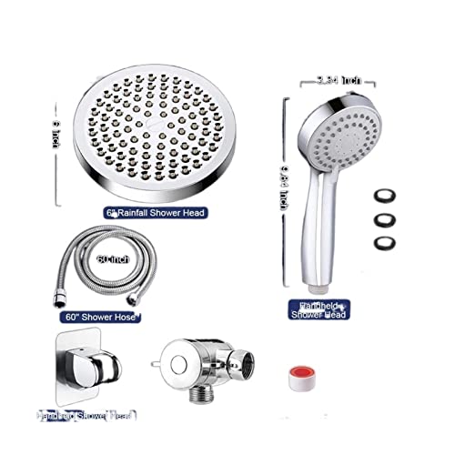 Douche haute pression combo 6'' LWX résout le manque de pression du pommeau