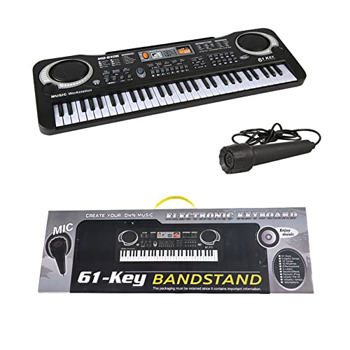 Elinrat Clavier de Piano numérique | Clavier 61 Touches avec Microphone – Claviers électroniques avec Micro, Instruments de Musique pour débutants Cours de Piano Hongs-FR - Les Beatles, Paul McCartney, John Lennon, RIngo Starr, George Harrison Elinrat Clavier de Piano numérique | Clavier 61 Touches avec Microphone - Claviers électroniques avec Micro, Instruments de Musique pour débutants Cours de Piano Hongs-FR