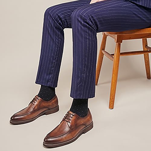 Men's Genuine Leather Shoes Non-Slip Rubber Sole Classic Cushioned Design for Business, Wedding, Casual & Outdoor Wear3