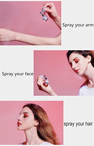 Sumeitang Liquid Illuminator + Glitter Spray, Shimmer Luminizer Face Body Glow Illuminator. Collocation Highlighter Powder High Gloss Glitter Spray For Face Body Lasting Sparkle Makeup(Metallic Gold) #TOP5