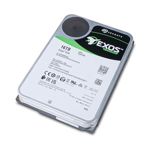 Image of Seagate Exos X18 ST16000NM004J 16 TB Hard Drive - 3.5 inch Internal - SAS (12Gb /s SAS) (Renewed)