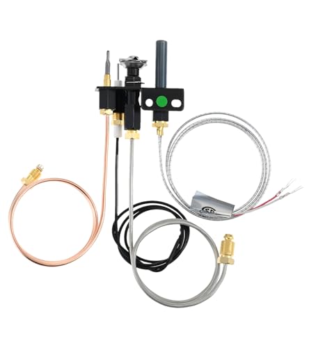 Hicello 69L17 Pilot Assembly Kit Replacement for Lennox Elite, Merit, Serefina, Superior & Astria Fireplaces Natural Gas (NG) Replacement Includes Thermocouple, Thermopile, Pilot Tube & Bracket