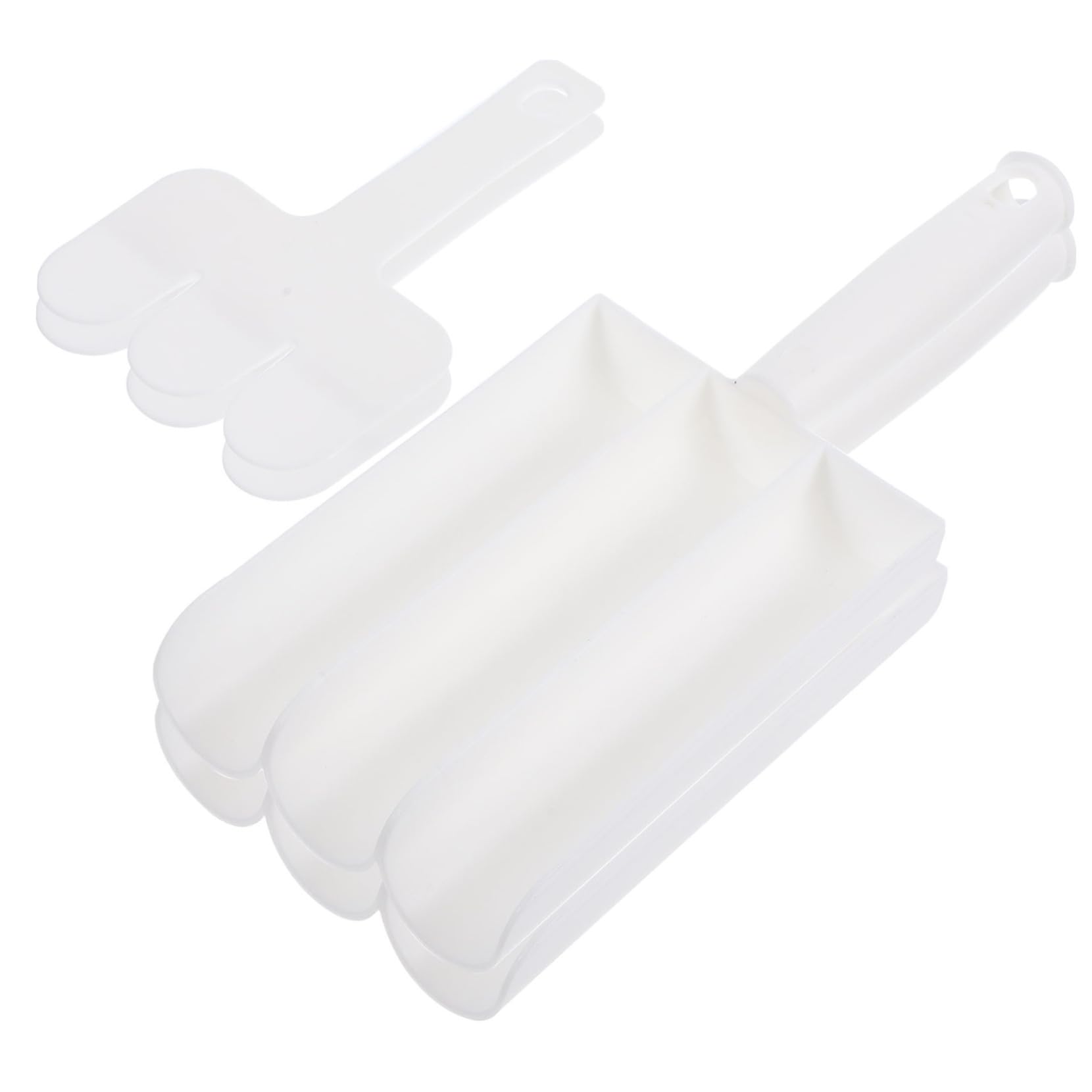 2 Sets Rice Balls Maker Meatball Scoop Meat Filling Processor Kitchen Gadgets Triple Meat Baller Meat Baller Scoop Cookie Scooper Shrimp Ball Scraper Onigiri Pp Cake Die White