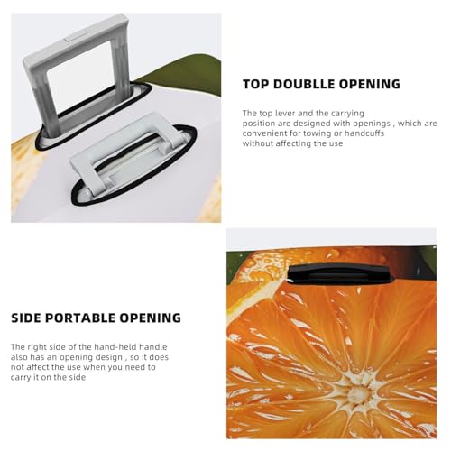 Elastic Travel Luggage Cover for Suitcase Tsa Approved Stretch Scratch-Resistant Suitcase Protector Cover Washable Orange Baggage Covers Fits 18-32 Inch Luggage Case4