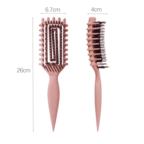 Image of Curly Hair Brush Candybrush Curl Defining Brush for Detangling Shaping and Defining Curls for Women, Men, Wet & Dry Hair (Matte Pink)