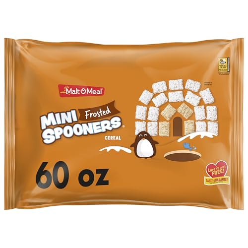 Malt-O-Meal Mini cuchara helada cereal de trigo triturado, bolsa de 1,7 l