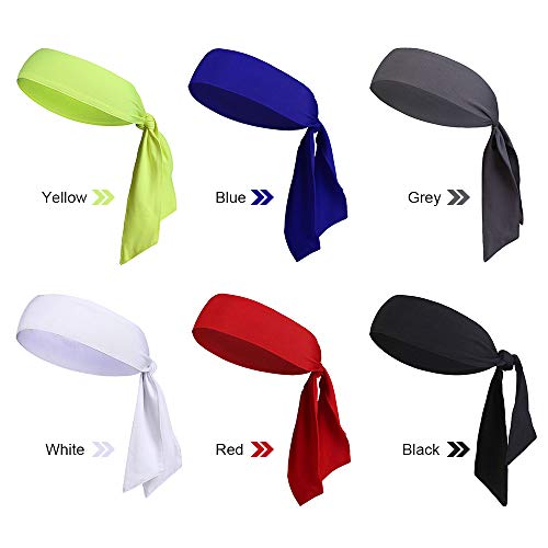 KKmoon Faixa de cabelo absorvente esportiva, umidade, faixa de cabelo de suor para correr, tênis, vô