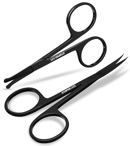Utopia Care Eyebrow Scissors, Professional Stainless Steel Small Shears for Men and Women, Nose Hair...