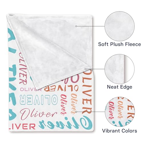 Image of PUREFLY Ships Next Day-Personalized Blanket for Kids- Custom Blanket with Name for Teen Girls and Boys, Birthday Gifts for Women and Men, Customized Flannel Throw, Christmas Blankets Gifts for Baby