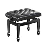 【Siège réglable confortable】Ce banc de piano réglable en hauteur, avec un siège doux et rembourré et des matériaux de haute qualité, peut vous aider à maintenir la bonne posture confortablement pendant que vous jouez.