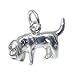 Charme en argent sterling chien limier .925 x 1 breloques chiens et limiers