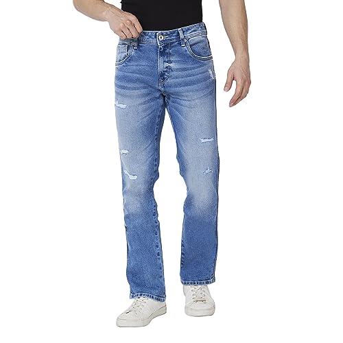Image of Spykar Men's Rover Regular Fit Mid Rise Casual Jeans
