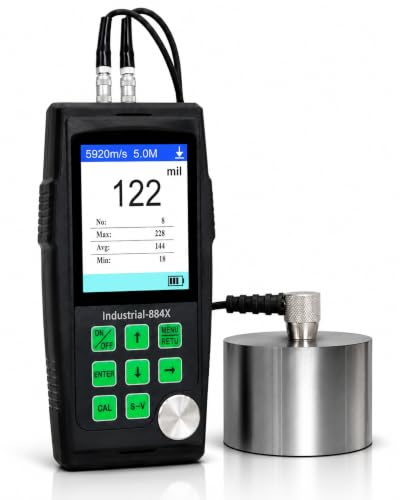 Calibrador Digital Industrial Ultrasonido Profesional 884X con Rango 0.033–15.75 pulgadas (0.85–400 mm), Conectividad PC y Memoria para 2000 Datos miniatura 1