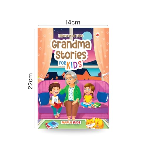 Image of Story Book for Kids - Grandma Stories for Kids - Illustrated Stories for Children - Bedtime Stories - Age 2+ Years - Read Aloud to Infants, Toddlers - Hardbound
