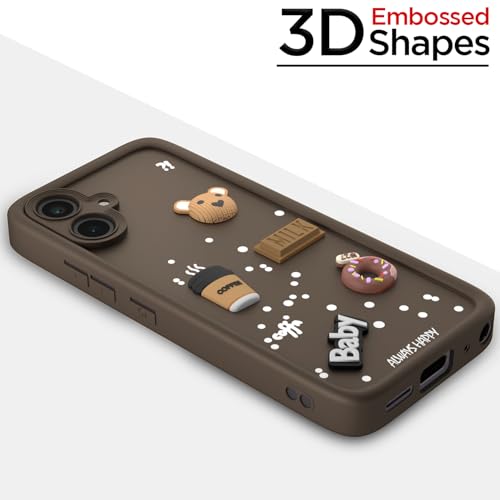 Image of Pikkme Bumper Case for Samsung Galaxy M05 / A05 / F05 | Cute Fun Cartoon 3D Bear Silicone Full Body Protection Back Cover (Brown)