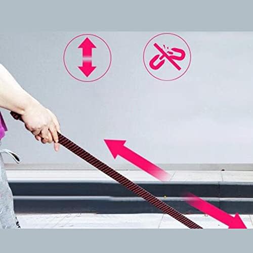 Pegciuho 2 Pack Flat Bungee Cord Bungee Strap Tie Down Rope Elastic Band with Hooks Adjustable Latex Extra Wide Prevents Sliding Strong Buckle Suitable for - 3