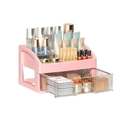 OYWEHECE Organisateur de Maquillage en Acrylique avec tiroirs de Rangement cosmétique de Couvercle Organisateurs de Maquillage Portables Boîte à étanche pour Femmes,D,2nd Floor