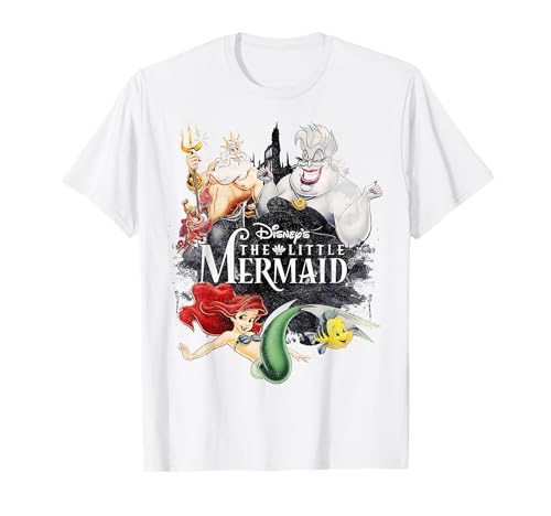 T-shirt Disney La Petite Sirène vêtement vintage Ariel motif imprimé original