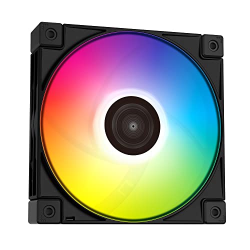 Image of Deepcool FC120 Performance 120 mm ARGB PWM Case Fan - Black, Single Pack - R-FC120-BKAMN1-G-1