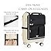 Over Luggage Organizer for Carry On Bag or Suitcase with Storage Pockets, 16” Laptop Sleeve with Handle, Travel Accessories Bag, Slide On Luggage Harness with Adjustable Straps (Black)