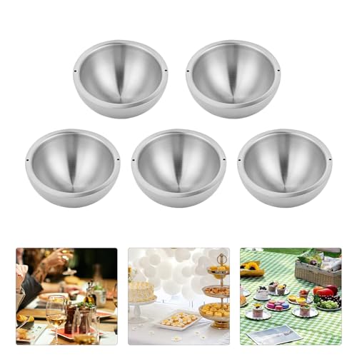 Juego de 5 Tazones para Mezclar de Acero Inoxidable miniatura 5