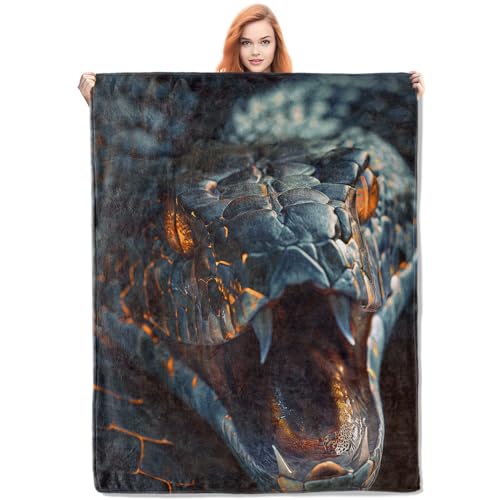 Couverture serpent flanelle douce et légère : plaid chaud pour décoration d'intérieur