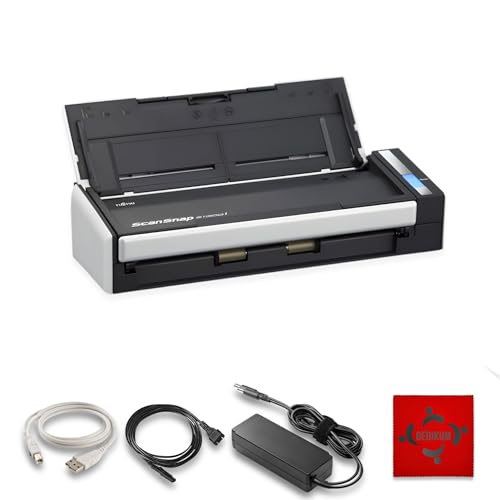 Fujitsu S1300(i) ScanSnap USB High-Speed Cloud-fähiger Scanner für Dokumente, Fotos und Belege für Mac & PC – 1 Jahr Garantie – ADF mit Duplex-Scan-(Generalüberholt) (S1300i)