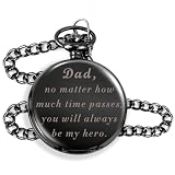 Dad Gifts,Gifts for Dad from Daughter Son,Dad Christmas Gifts,Birthday Christmas Gifts for Dad,Personalized Pocket Watch Presents for Dad,Dad Gifts for Christmas,Dad Valentines Day Father's Day Gifts