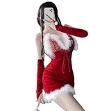 [Ymgot] クリスマス サンタ コスプレ セクシー ベビードール サンタクロース ワンピース