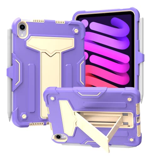 Coque iPad Mini 7 2024 antichoc violette avec support intégré