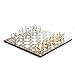 Historical Roman Figures Metal Chess Set for Adults, Handmade Pieces and Mosaic Design Wooden Chess Board King 2.8 inc