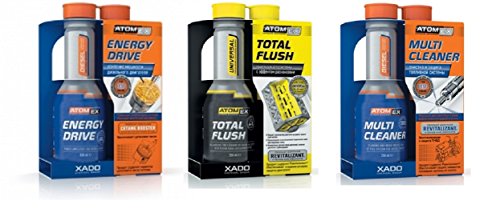XADO atomex Nettoyage Additif Kit moteur pour véhicules diesel  3 pièces