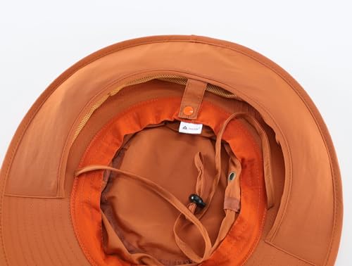 Image of Home Prefer UPF50 Mens Sun Hat with Neck Flap Quick Dry UV Protection Cap Womens Wide Brim Fishing Hat Neck Flap Beach Garden