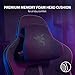 Razer Enki Gaming Chair: All-Day Comfort - Built-in Lumbar Arch - Optimized Cushion Density - Dual-Textured, Eco-Friendly Synthetic Leather - Reactive Seat Tilt & 152-Degree Recline - Black
