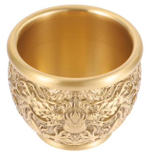 Cuenco de latón dorado SWOOMEY para decoración de escritorio y mesa de centro elegante 2
