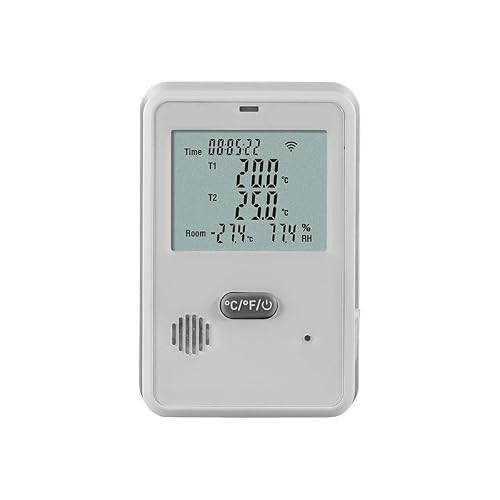 Temperature & Humidity Data Logger, Real-Time Recording & Storage for Cold Chain, Warehouse, Lab & Greenhouse Monitoring