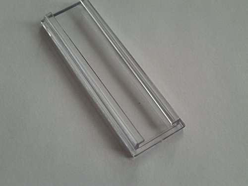 DAD/MSM Standard Namenschild für Briefkasten, transparent, zum einbauen I Briefkasten, Türschild, namensschild Haustür, Namensschild Briefkasten, Briefkastenschild, Haustür Deko