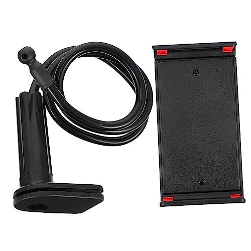 Supporto Clip Tablet e Smartphone Rotante con Base Vite Regolabile Braccio Flessibile con Protezione e per Telefono e