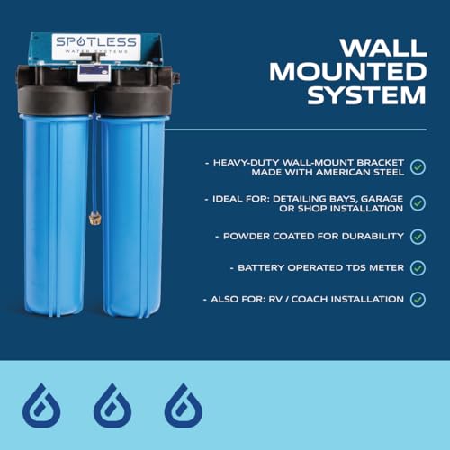 Image of Spotless Water Systems - DIW-20B, W /Integrated Bypass | Simple Window, Solar Panel, RV & Car Wash System, Works for All Vehicles, Motorcycles, Bikes, Boats, Planes, Yachts, Towel Drying Eliminated