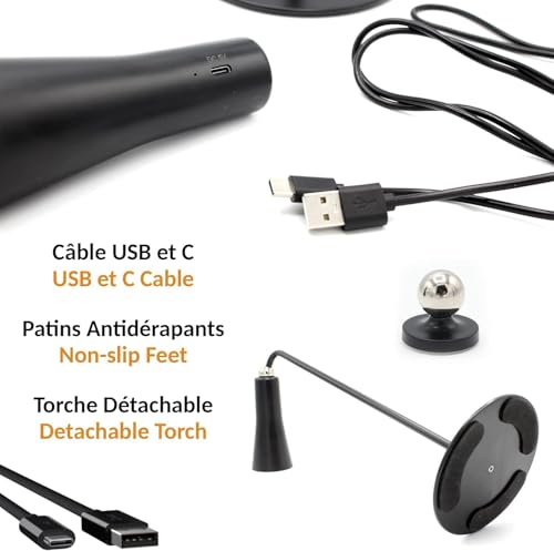 Image of Kimee LED Study Light for Desk with Stationery Organizer & Mobile Holder - Cordless Table Lamp for Students & Work from Home - 3 Modes Eye Protection Reading Lamp (Magnetic, Regular)