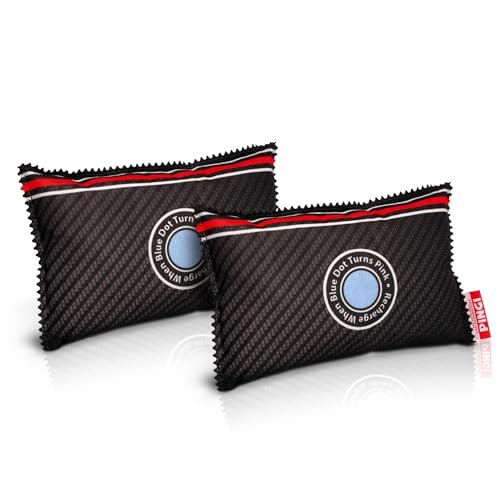 Pingi Reutilizable Deshumidificador Coche Bolsas (2x 350g) - Anti Humedades, Antihumedad Coche, 100% Hermético, Recargable en Microondas, Absorbe Humedad para Coche
