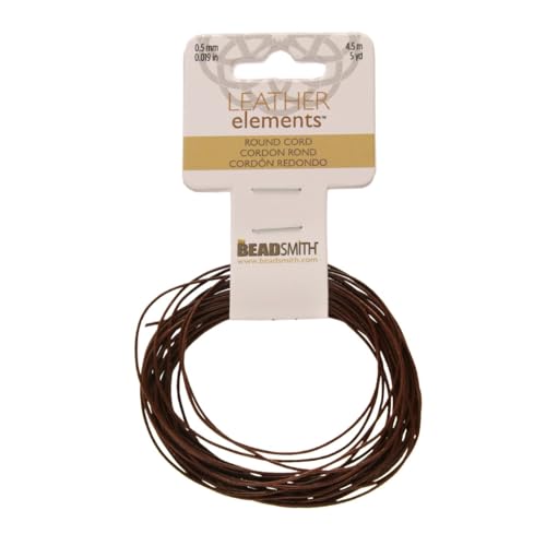 La Mejor Lista de Cuero Cafe disponible en línea. 46 The Beadsmith Cordón de Cuero – Café – Carrete de 0.5 mm – 5 yardas/1.52 metros – Correa de Cuero Indio Ideal para Trenzar, Abalorios, Collares, Cordones Finos,...