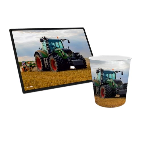 itenga Papierkorb mit Schreibunterlage mit Motiv im Set -...